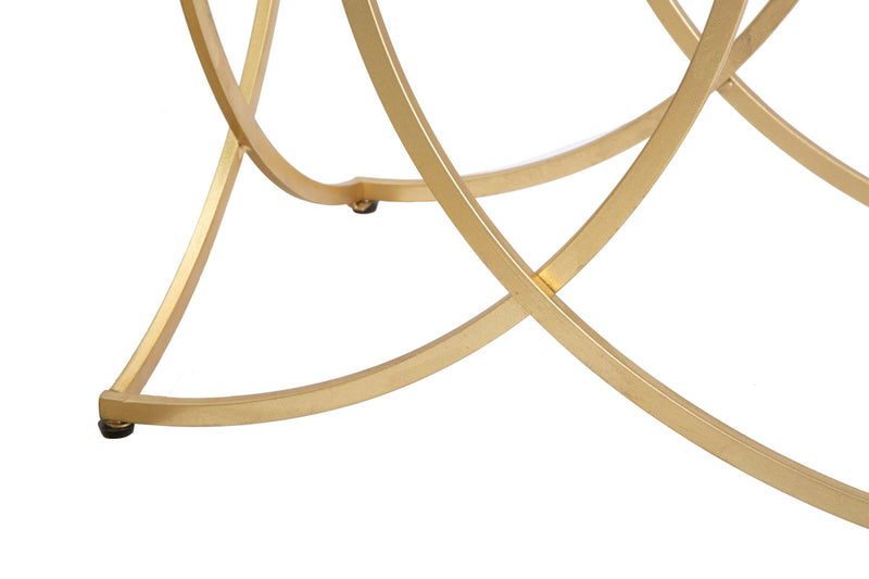 Consola Mauro Ferretti Infinity  160X40X79 cm, Auriu/Negru