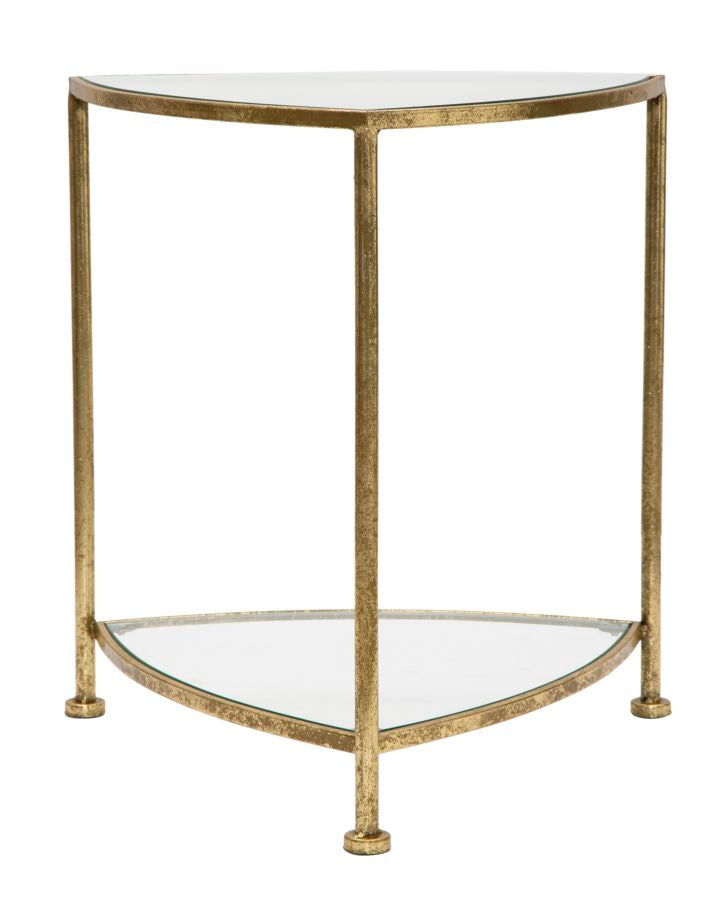 Masuta Mauro Ferretti Triangle  45X45X50 cm, Auriu