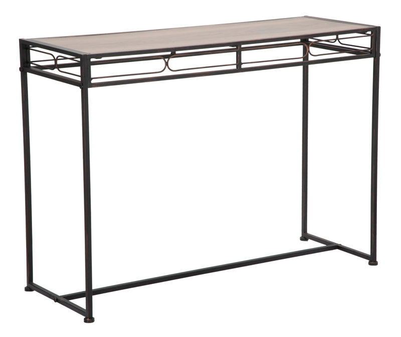 Consola Mauro Ferretti Essential  110X40X80 cm, Negru / Maro