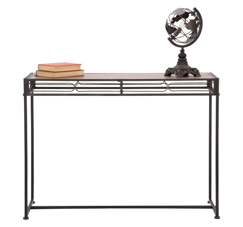 Consola Mauro Ferretti Essential  110X40X80 cm, Negru / Maro