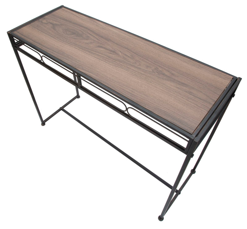 Consola Mauro Ferretti Essential  110X40X80 cm, Negru / Maro