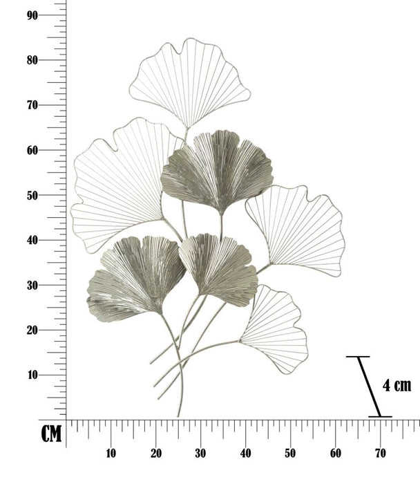 Decoratiune de Perete Mauro Ferretti Goxy Silver  62X4X86 cm,  Argintiu
