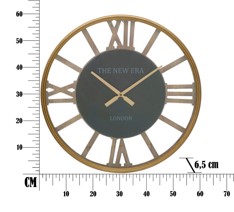 Ceas decorativ de Perete Mauro Ferretti New Era  Ø 60X6,5 cm, Maro