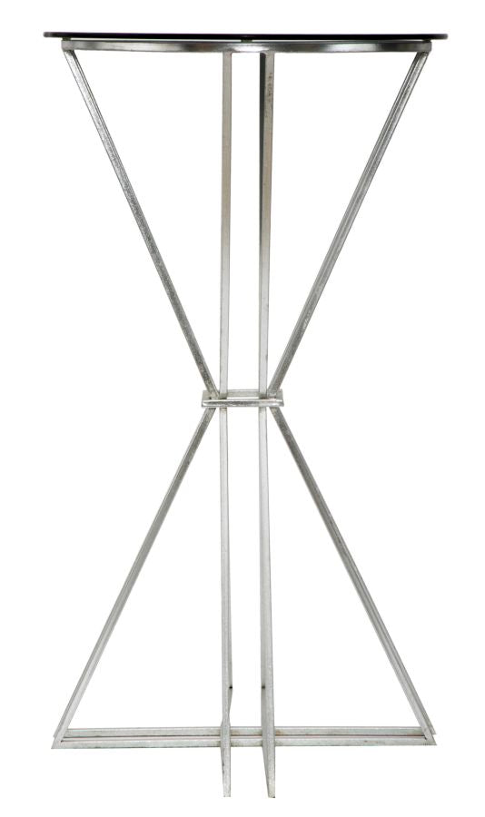 Masa Bar Mauro Ferretti Oslo  Ø 60X105 cm,  Argintiu/ Negru