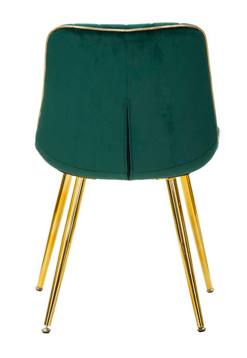 Set 2 Scaune Paris Verde/Gold, Set 2 Piese,  51X59X79 cm, Verde / Auriu