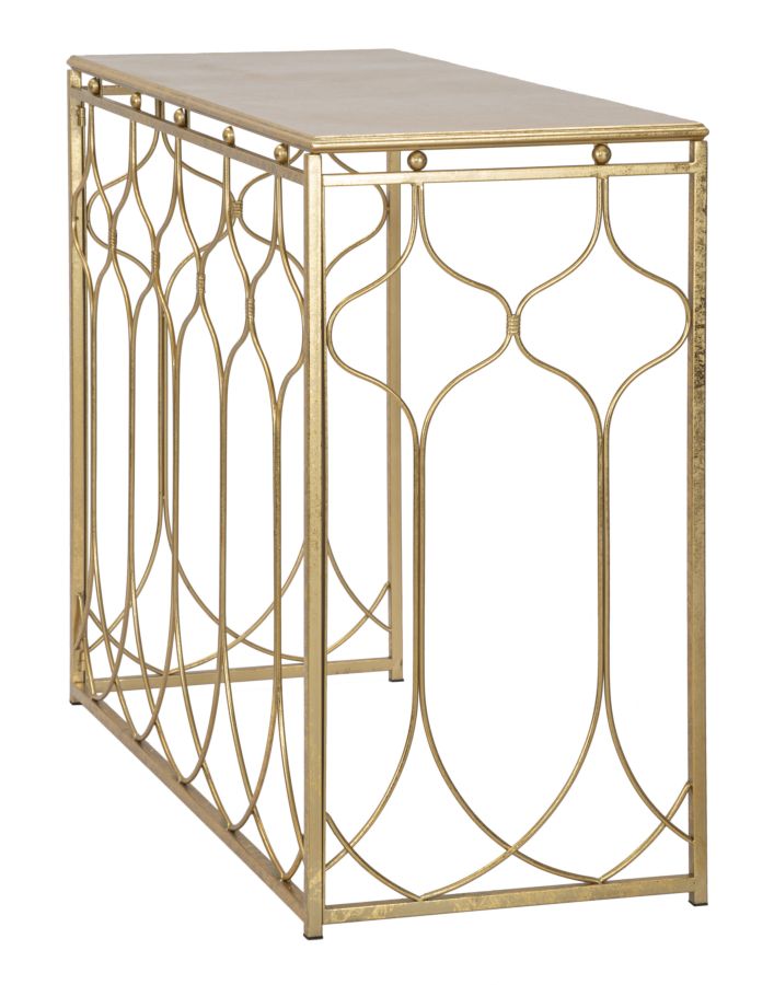 Consola Mauro Ferretti Arab 96, 5X41X78 cm, Auriu