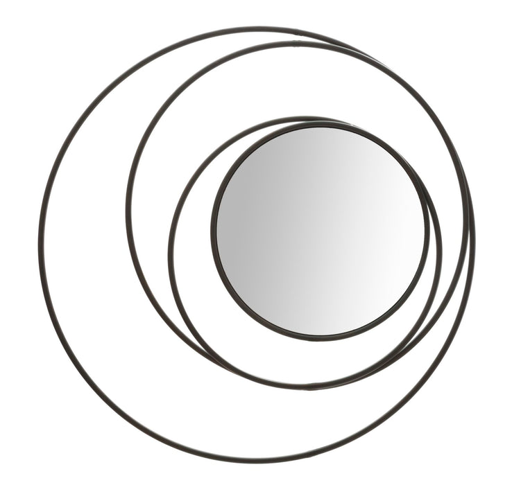 Oglinda decorativa Mauro Ferretti Dark  Ø 80X3 cm, Negru