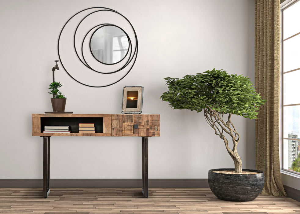 Oglinda decorativa Mauro Ferretti Dark  Ø 80X3 cm, Negru