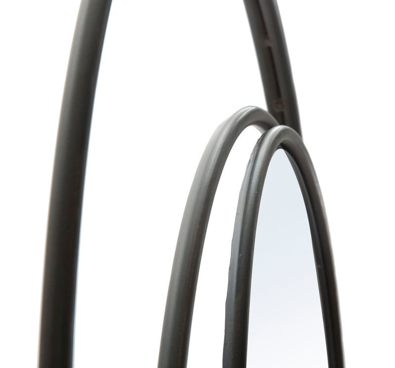 Oglinda decorativa Mauro Ferretti Dark  Ø 80X3 cm, Negru