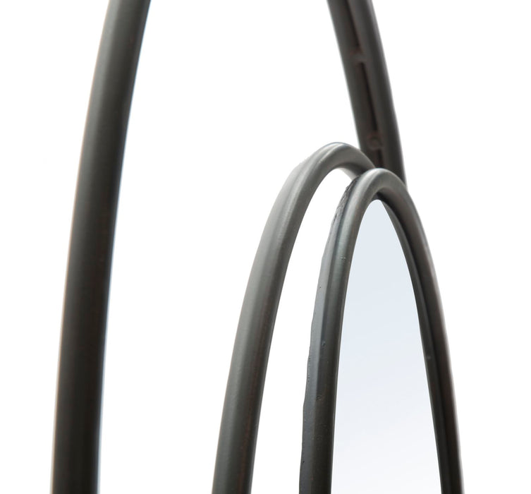 Oglinda decorativa Mauro Ferretti Dark  Ø 80X3 cm, Negru