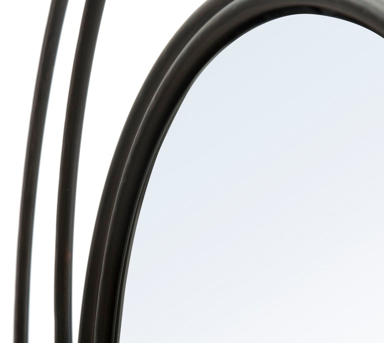 Oglinda decorativa Mauro Ferretti Dark  Ø 80X3 cm, Negru