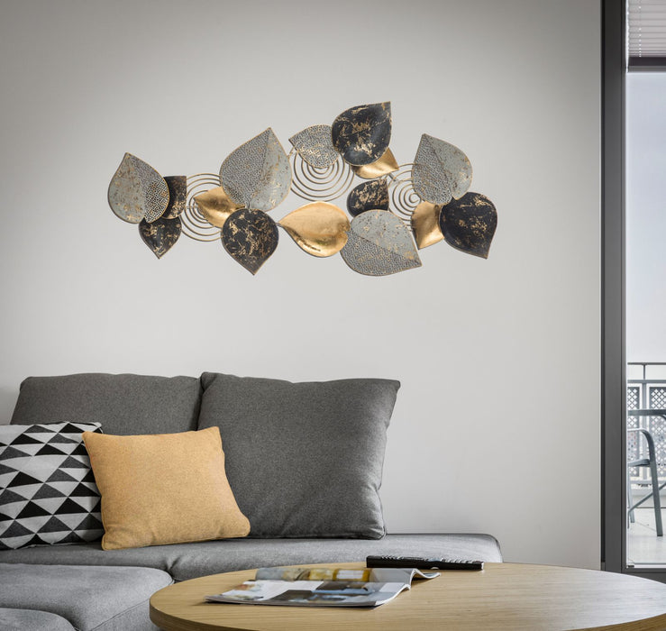 Decoratiune de Perete Mauro Ferretti Half Leaf A,  97X5,5X43 cm, Multicolor
