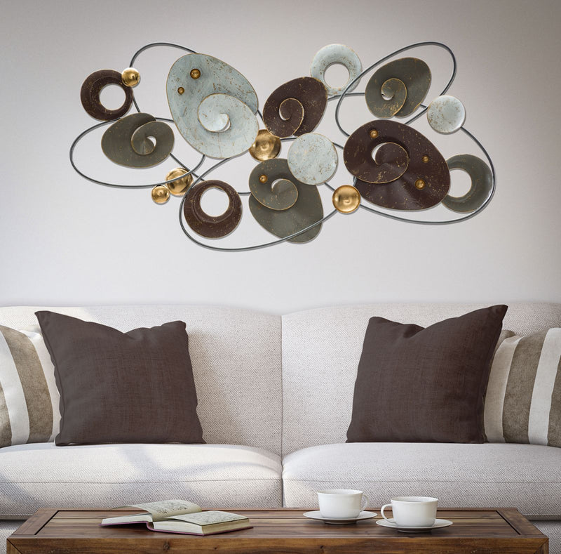 Decoratiune de Perete Mauro Ferretti Planet  120X6X58 cm, Multicolor