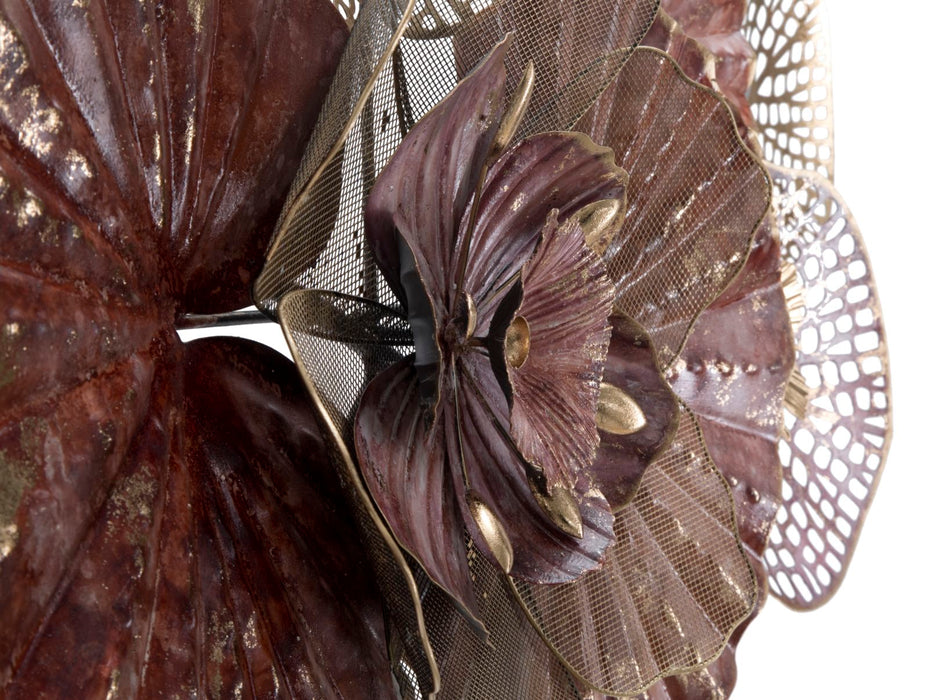 Decoratiune de Perete Mauro Ferretti Flowery  118X10X58 cm, Multicolor