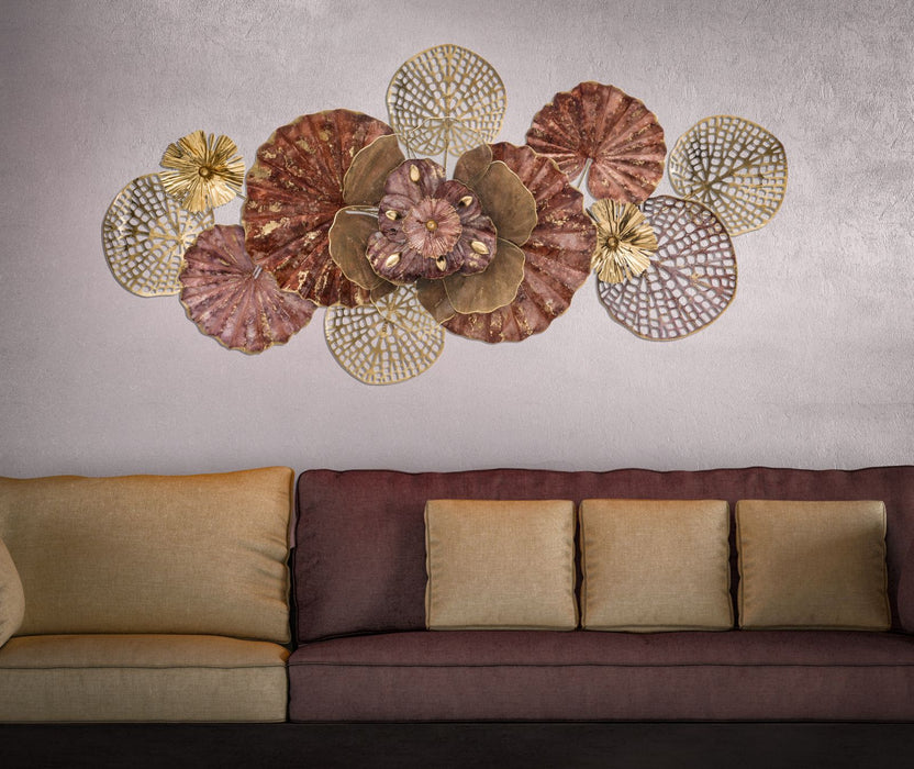 Decoratiune de Perete Mauro Ferretti Flowery  118X10X58 cm, Multicolor