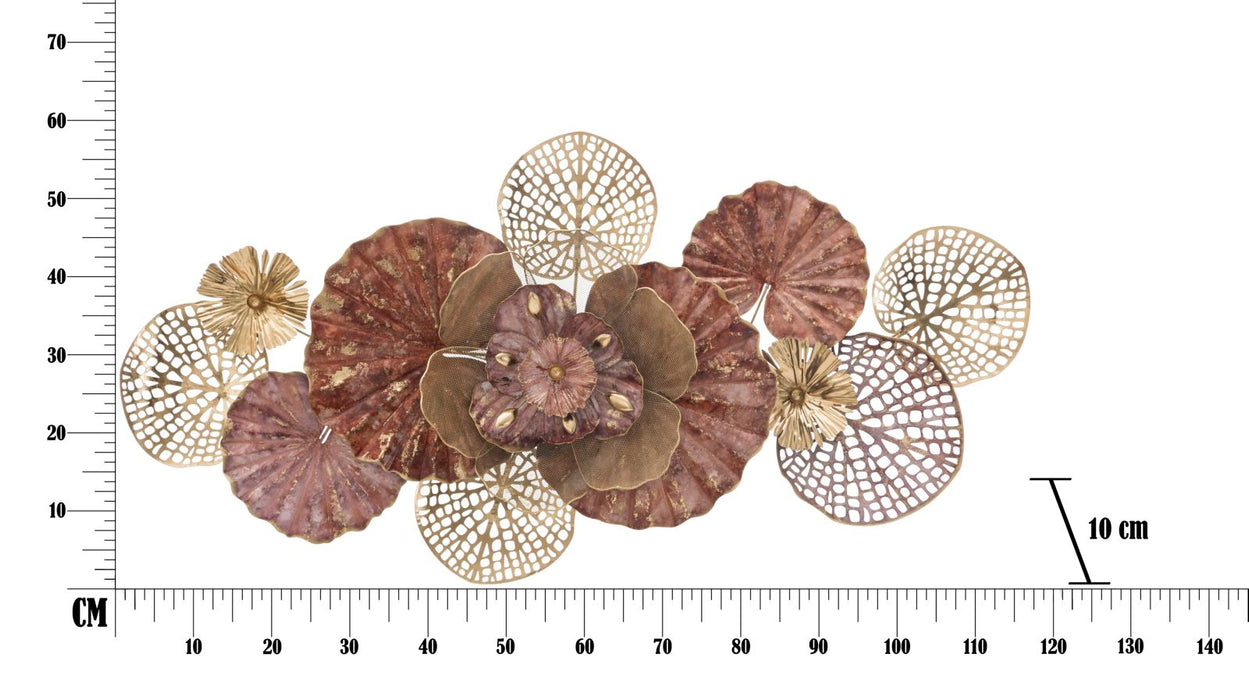 Decoratiune de Perete Mauro Ferretti Flowery  118X10X58 cm, Multicolor