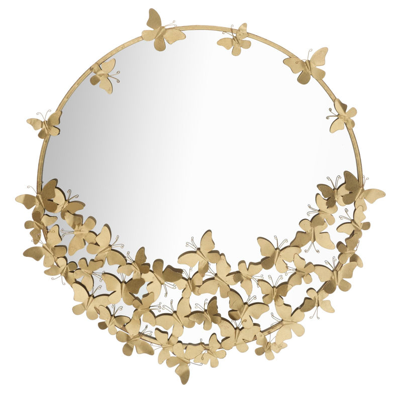 Oglinda decorativa Mauro Ferretti Round New  Ø 91X3X94 cm, Auriu