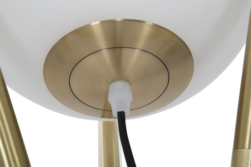 Lampadar Mauro Ferretti  Glamy X  Ø 55X155 cm, Auriu/Alb