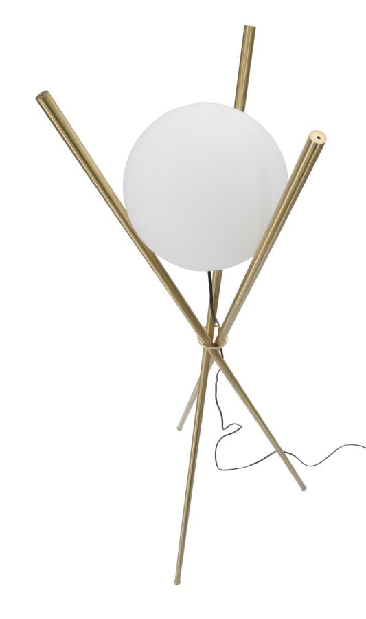 Lampadar Mauro Ferretti  Glamy X  Ø 55X155 cm, Auriu/Alb
