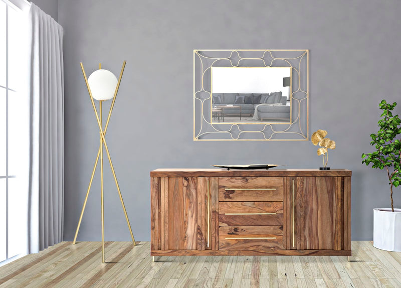 Lampadar Mauro Ferretti  Glamy X  Ø 55X155 cm, Auriu/Alb