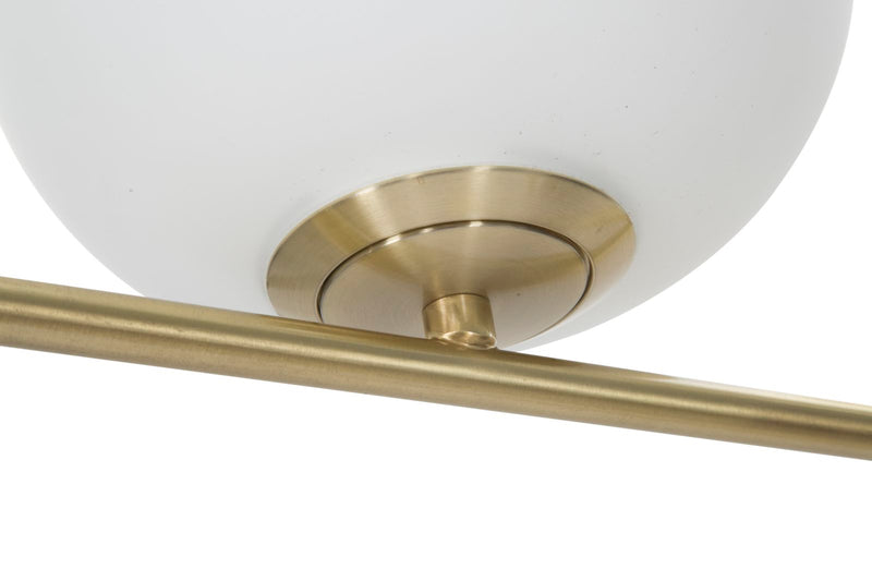Lampadar Mauro Ferretti  Oval Glamy  51X24X180 cm, Auriu/Alb