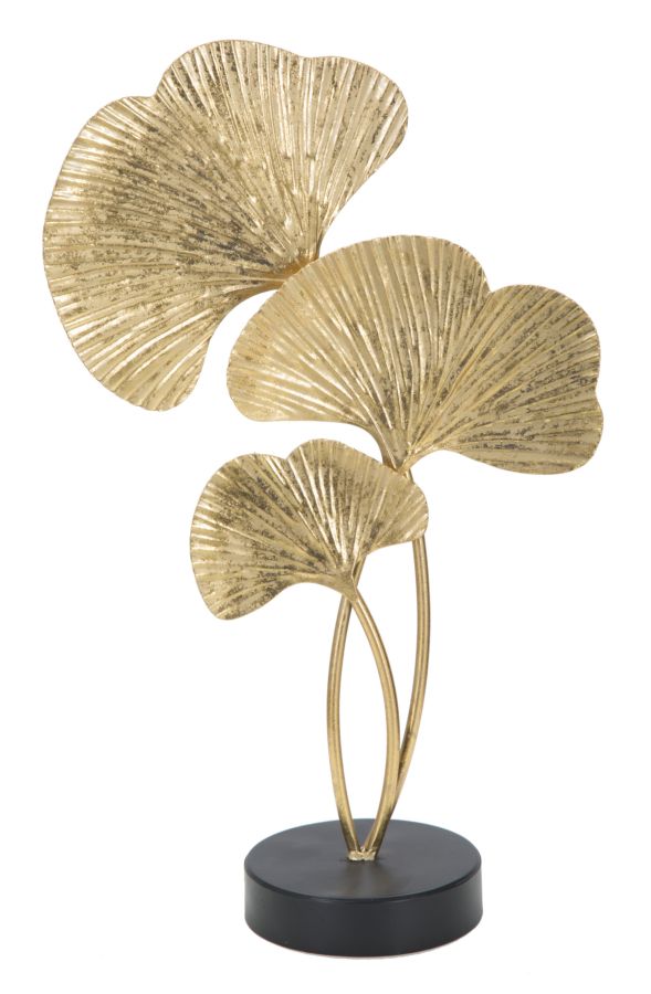 Decoratiune Mauro Ferretti Foglie  24,5X10,5X40,5  cm, Auriu