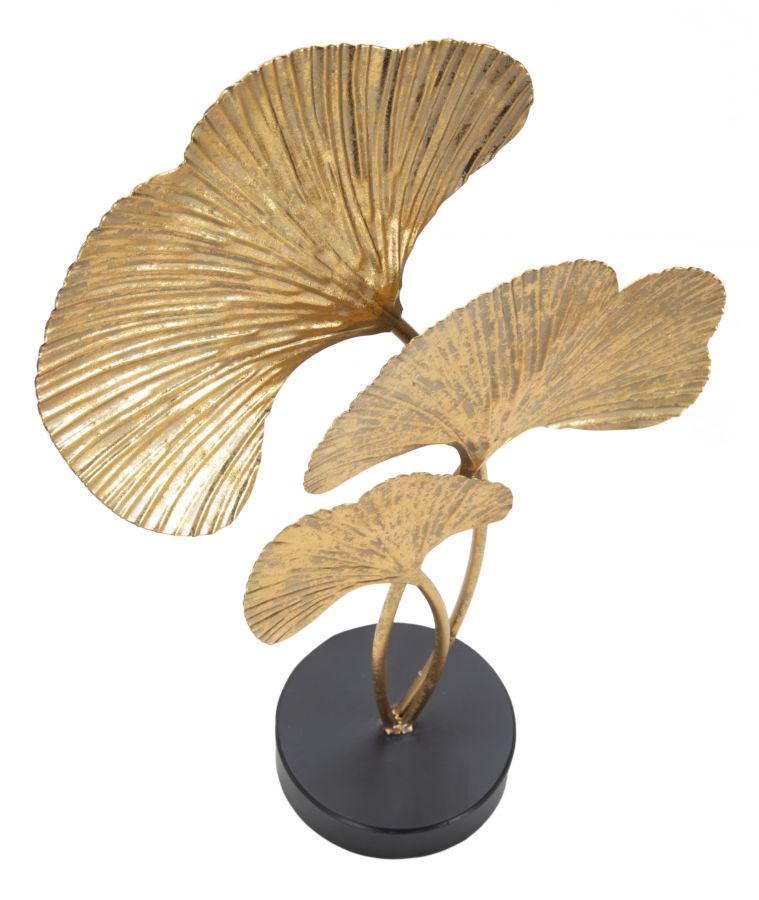 Decoratiune Mauro Ferretti Foglie  24,5X10,5X40,5  cm, Auriu