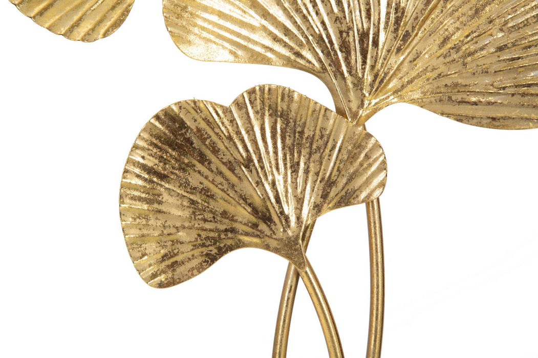 Decoratiune Mauro Ferretti Foglie  24,5X10,5X40,5  cm, Auriu