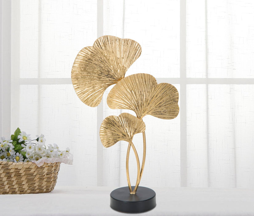 Decoratiune Mauro Ferretti Foglie  24,5X10,5X40,5  cm, Auriu