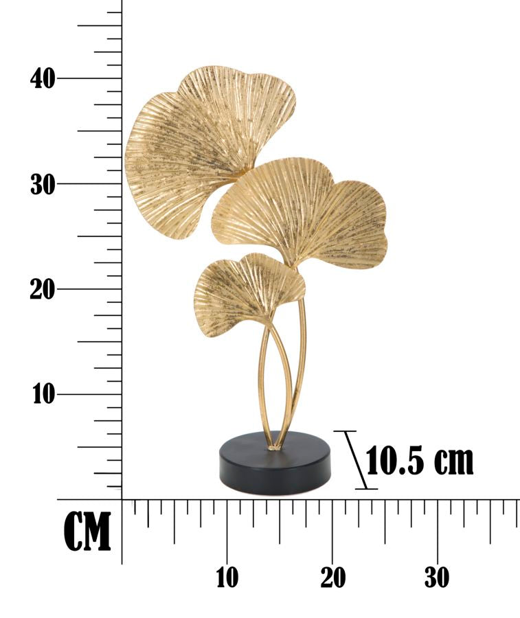 Decoratiune Mauro Ferretti Foglie  24,5X10,5X40,5  cm, Auriu