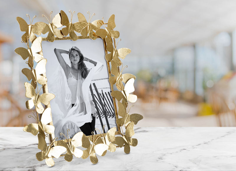 Rama Foto Mauro Ferretti Butterfly Glam  35X15X38 , Dimensiunea Interioara   20X25 cm, Auriu