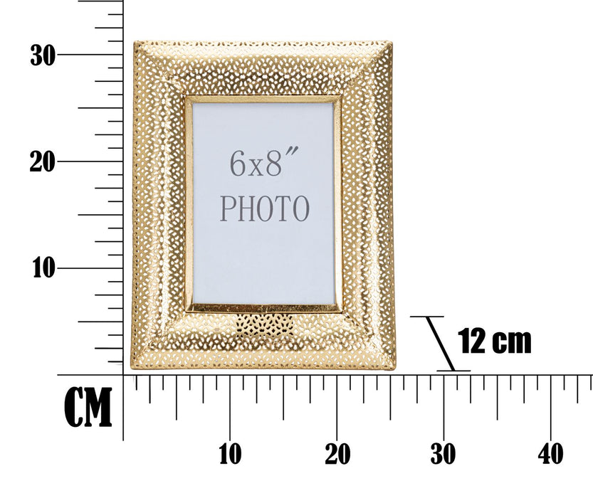 Rama Foto Mauro Ferretti Glam Holes  25X12X31 , Dimensiunea Interioara  15X20  cm, Auriu