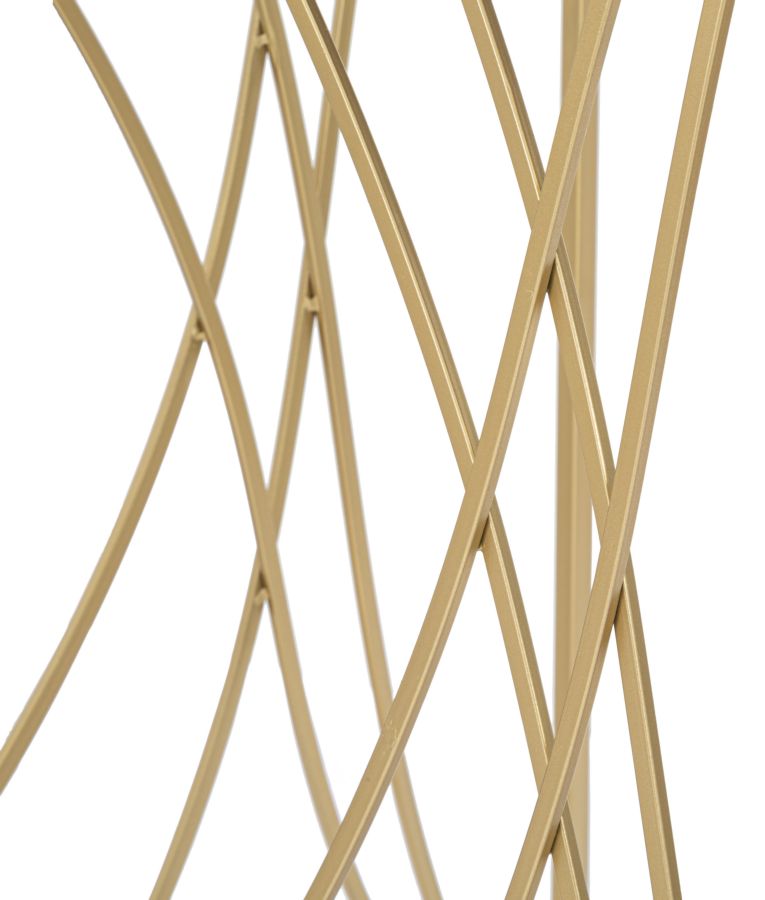 Consola Mauro Ferretti Exy  120X40X80  cm, Auriu/Argintiu