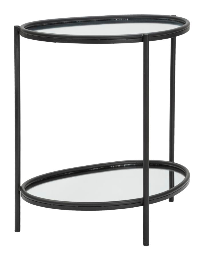 Masuta Laterala Mauro Ferretti Maycos 53,3X36,8X58,4 cm, Negru