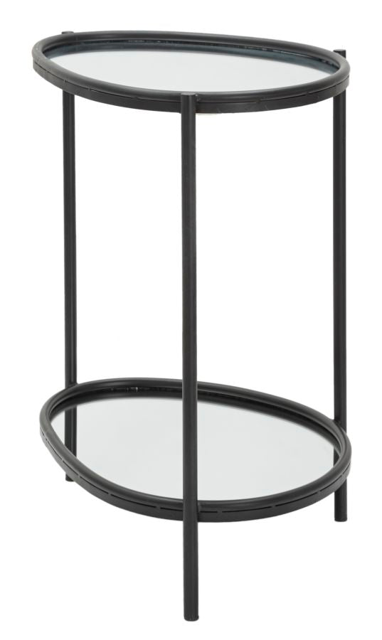 Masuta Laterala Mauro Ferretti Maycos 53,3X36,8X58,4 cm, Negru