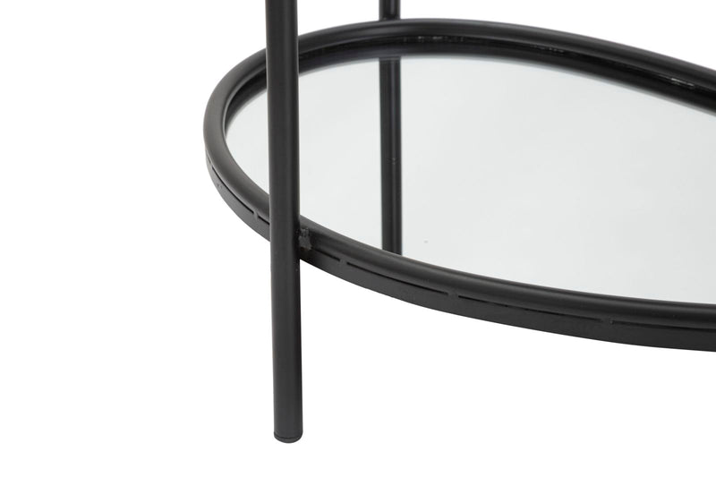 Masuta Laterala Mauro Ferretti Maycos 53,3X36,8X58,4 cm, Negru