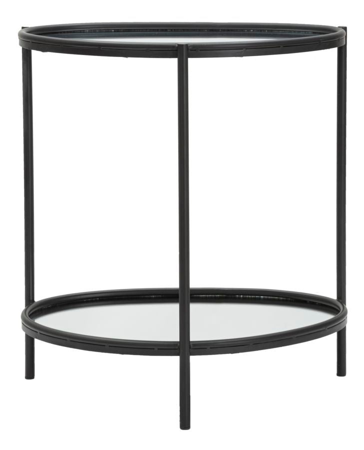 Masuta Laterala Mauro Ferretti Maycos 53,3X36,8X58,4 cm, Negru