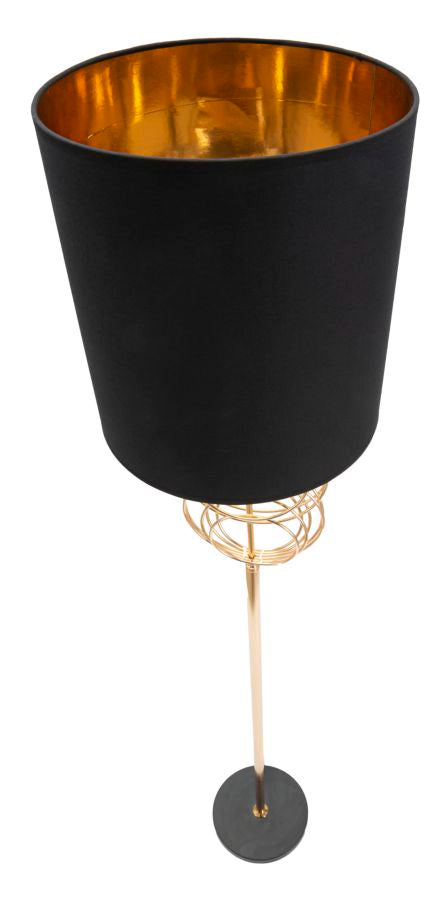 Lampadar Mauro Ferretti Circly  Ø 35X171 cm, Auriu/Negru