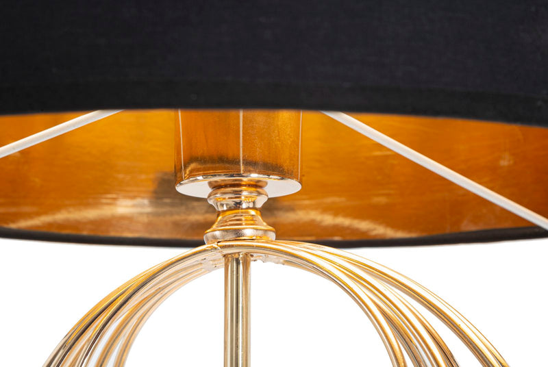Lampadar Mauro Ferretti Circly  Ø 35X171 cm, Auriu/Negru