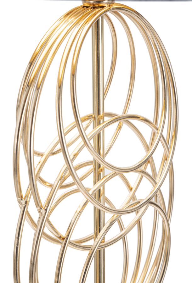 Lampadar Mauro Ferretti Circly  Ø 35X171 cm, Auriu/Negru