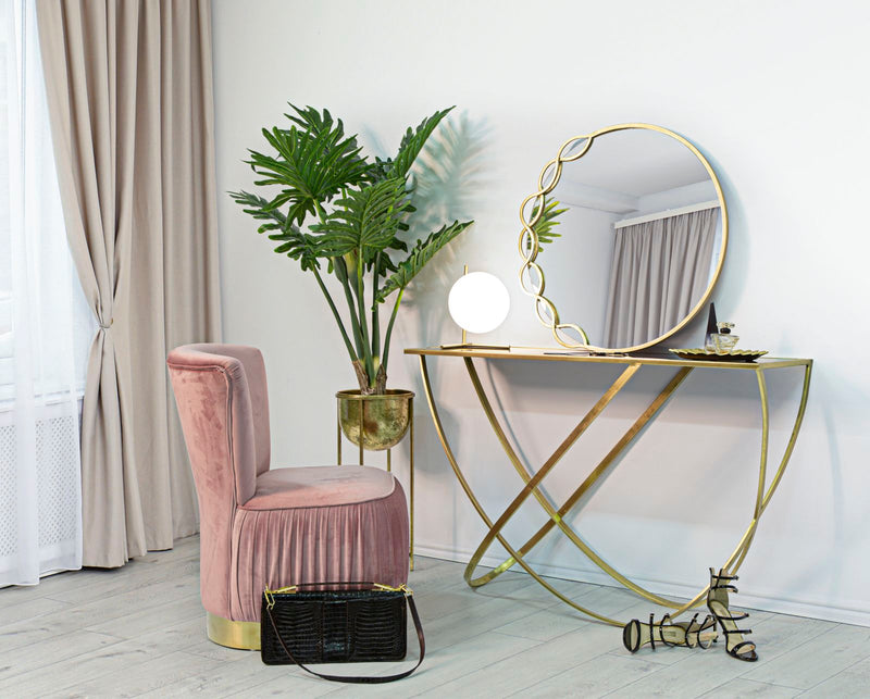 Oglinda decorativa Mauro Ferretti Eleonor  73,5X2X72 cm, Auriu