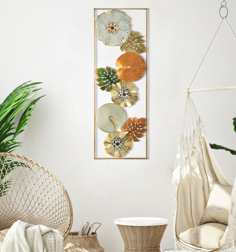 Decoratiune de Perete Mauro Ferretti Leaf A,  31,5X3X90 cm, Multicolor