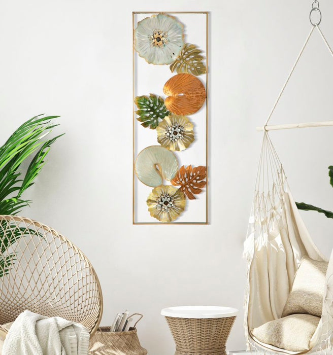 Decoratiune de Perete Mauro Ferretti Leaf A,  31,5X3X90 cm, Multicolor
