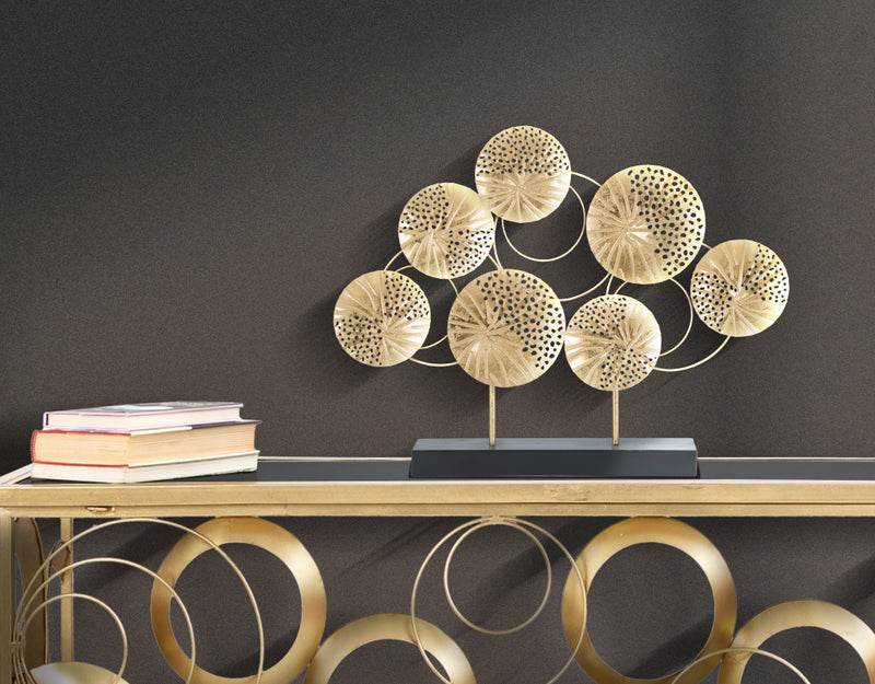 Decoratiune Panel Mauro Ferretti C Décor  56X7X43 cm, Auriu/ Negru