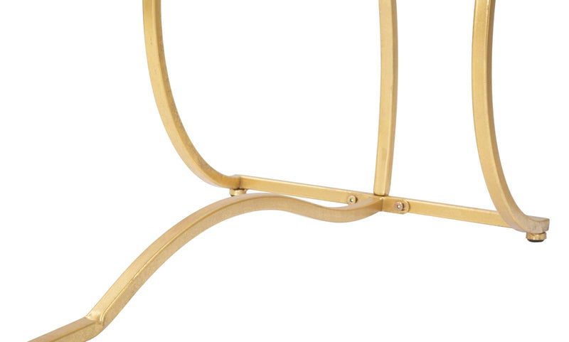 Consola Mauro Ferretti Sunshine  130X40X75 cm, Auriu/Negru