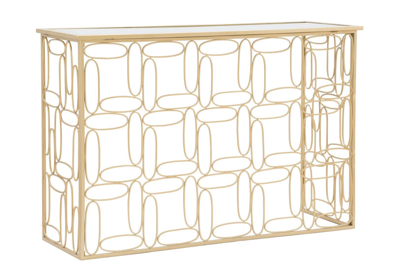 Consola Mauro Ferretti Bubbles  120X40X81 cm, Auriu/Argintiu