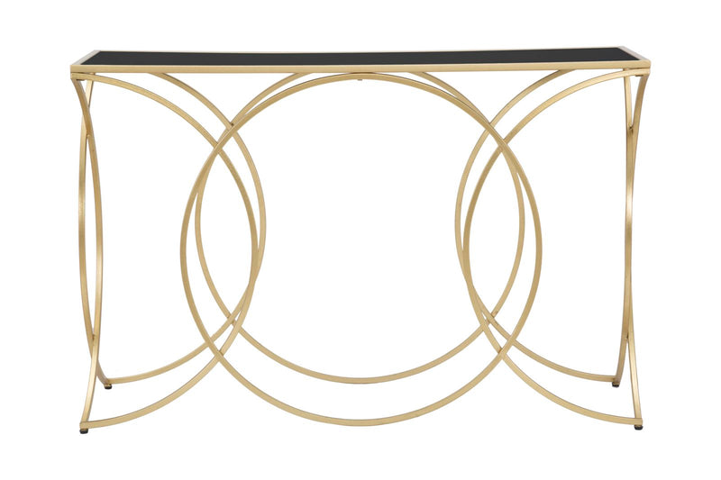 Consola Mauro Ferretti Infinity Small  120X40X79 cm, Auriu/Negru