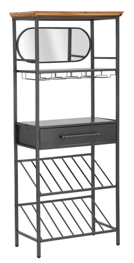Bufet / Suport Sticle Industry  Mauro Feretti 68X37X165 cm, DARK AND BROWN