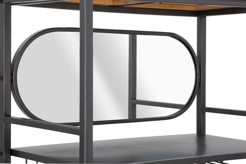 Bufet / Suport Sticle Industry  Mauro Feretti 68X37X165 cm, DARK AND BROWN
