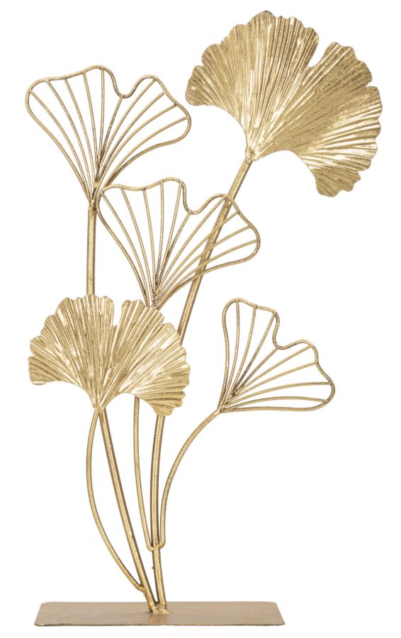 Decoratiune Mauro Ferretti Leaf  26X11,5X44,5  cm, Auriu